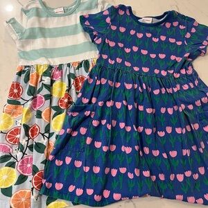 Two Hanna Andersson dresses, sz 6-7
